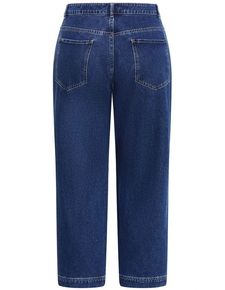 Harley Fit Kenia Straight Jean in Mid Wash image 4