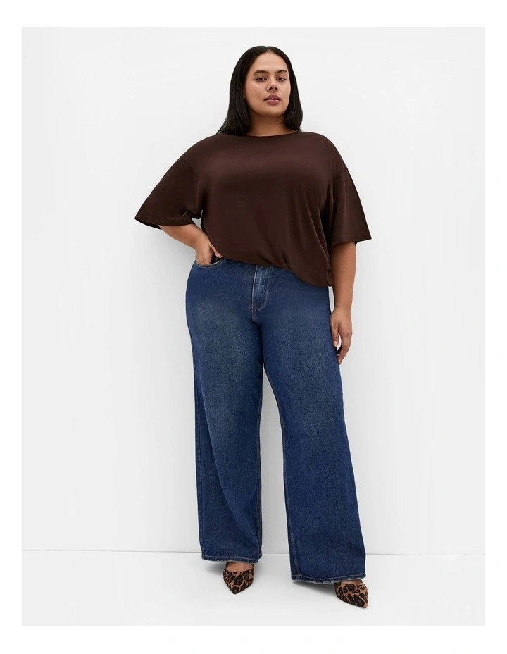 Harley Fit Talia Wide Leg Jean in Dark Wash image 1