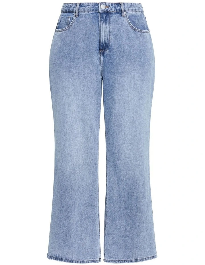 Harley Fit Talia Wide Leg Jean in Light Wash image 3