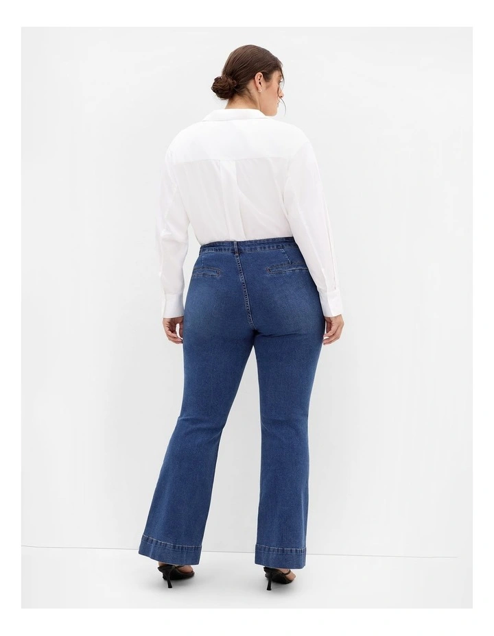 Harley Fit West End Jean in Mid Wash image 2