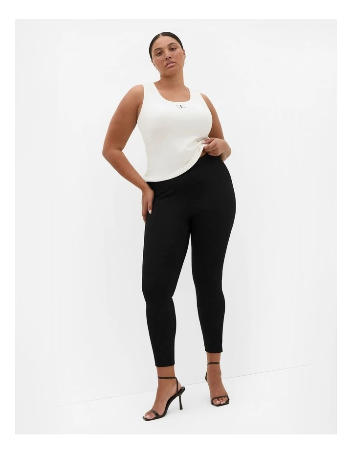 Cora Ponte Legging in Black image 1