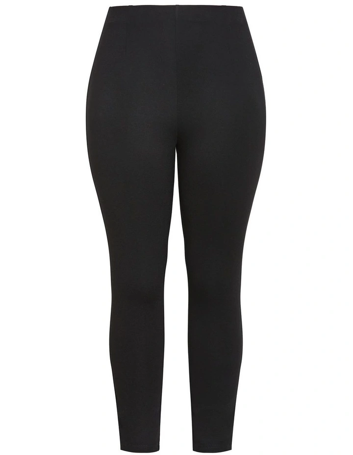Cora Ponte Legging in Black image 3