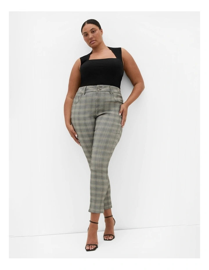 Bengaline Check Pant in Black image 1