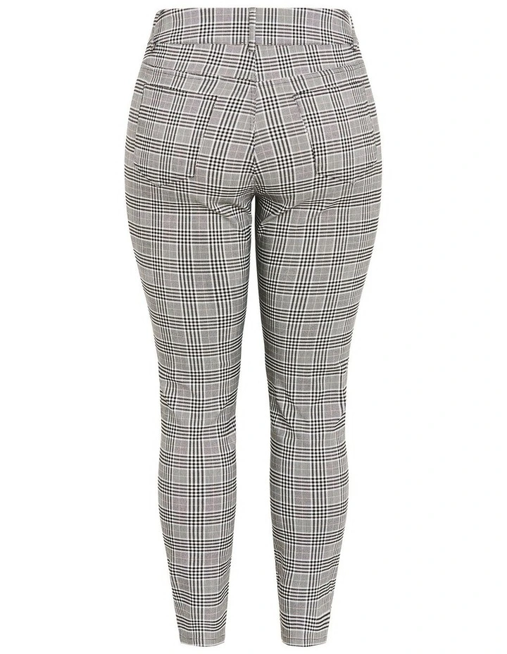 Bengaline Check Pant in Black image 4