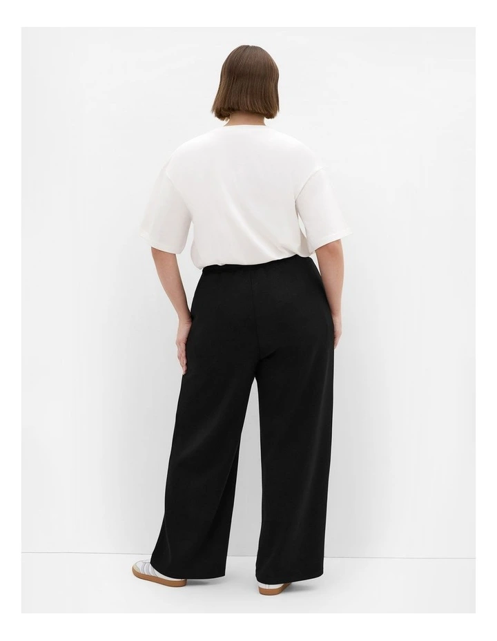 Mae Wide Leg Jogger in Black image 2