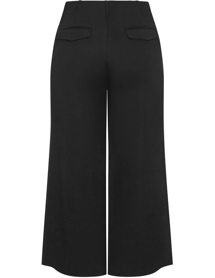 Peyton Ponte Pant in Black image 3