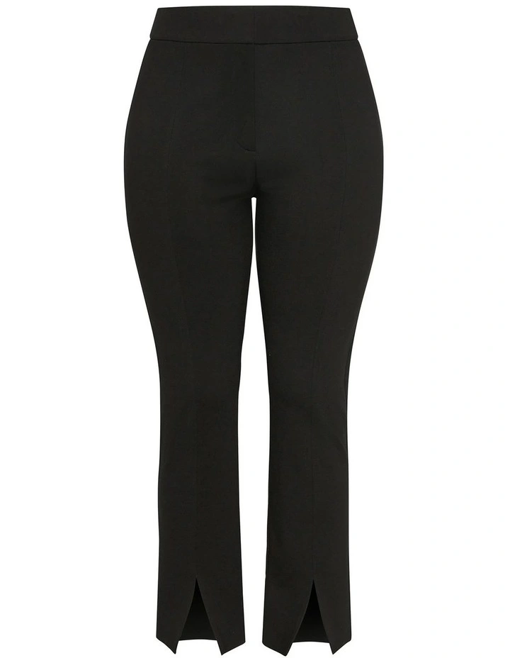Wynter Tapered Ponte Pant in Black image 3