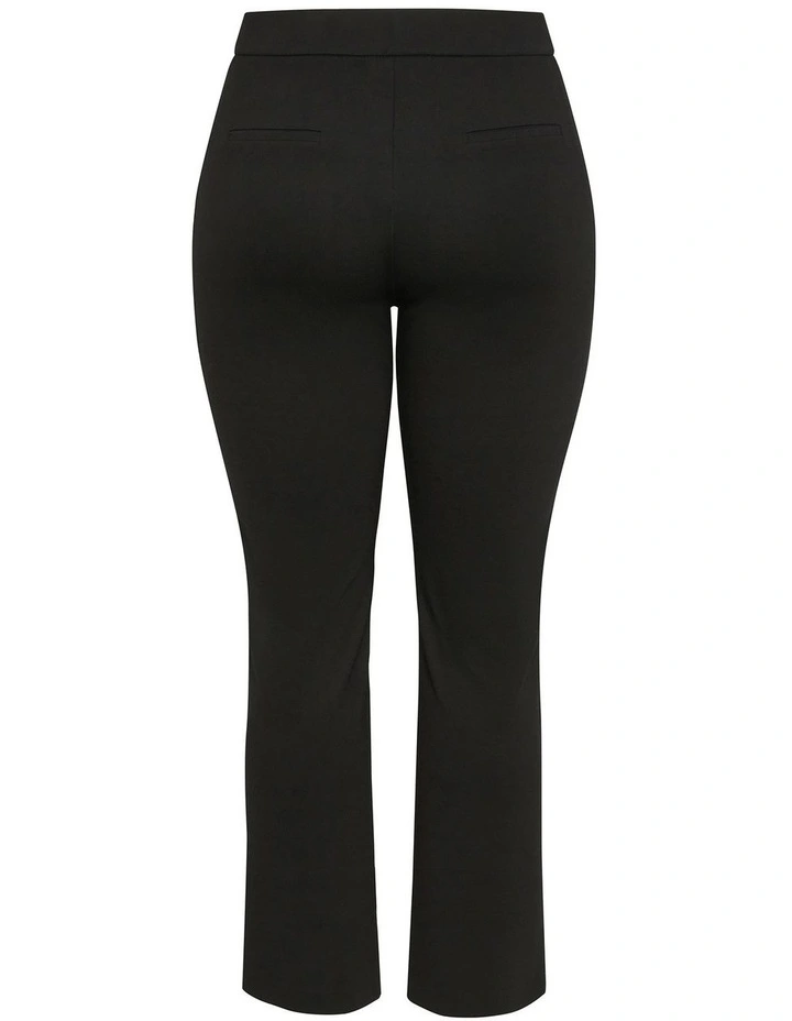 Wynter Tapered Ponte Pant in Black image 4
