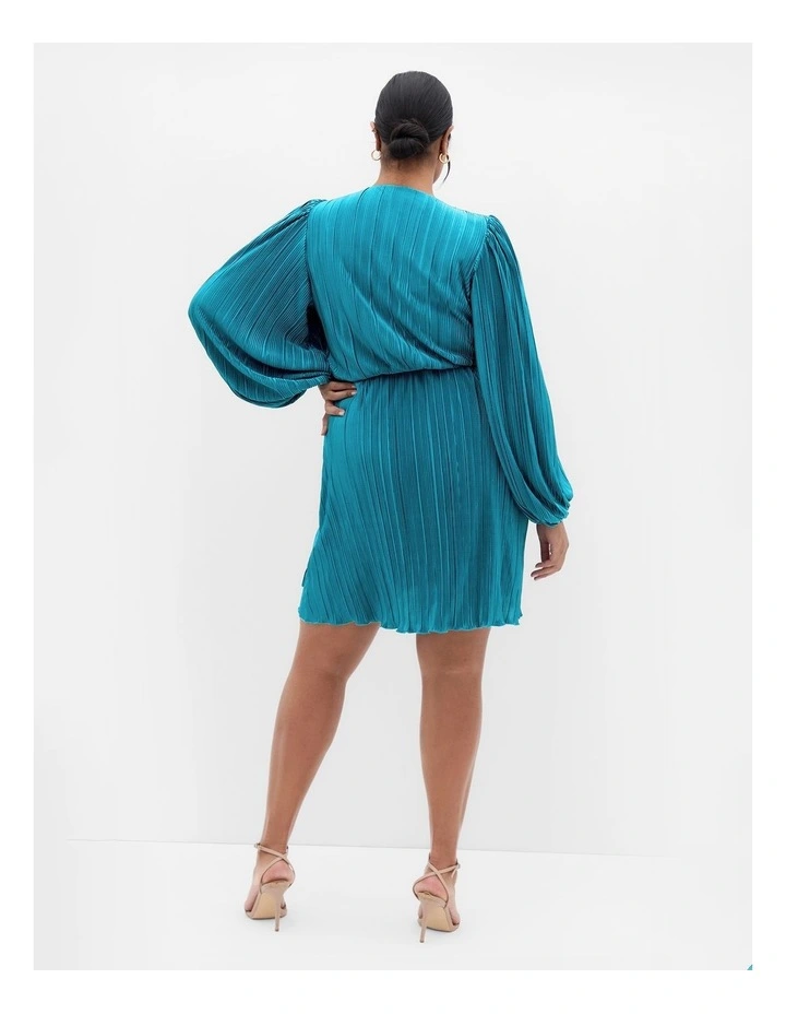 Kira Wrap Dress in Jade image 2
