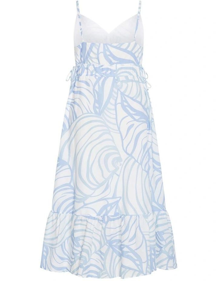 Ari Print Maxi Dress in Blue image 4