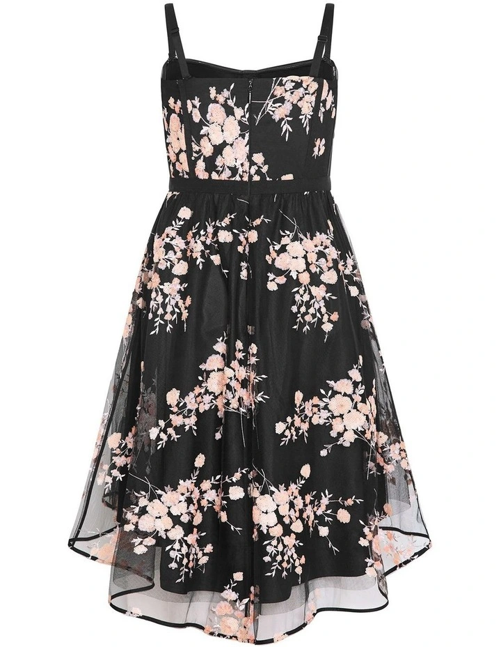 Ambrosia Strapless Tulle Dress in Black image 4