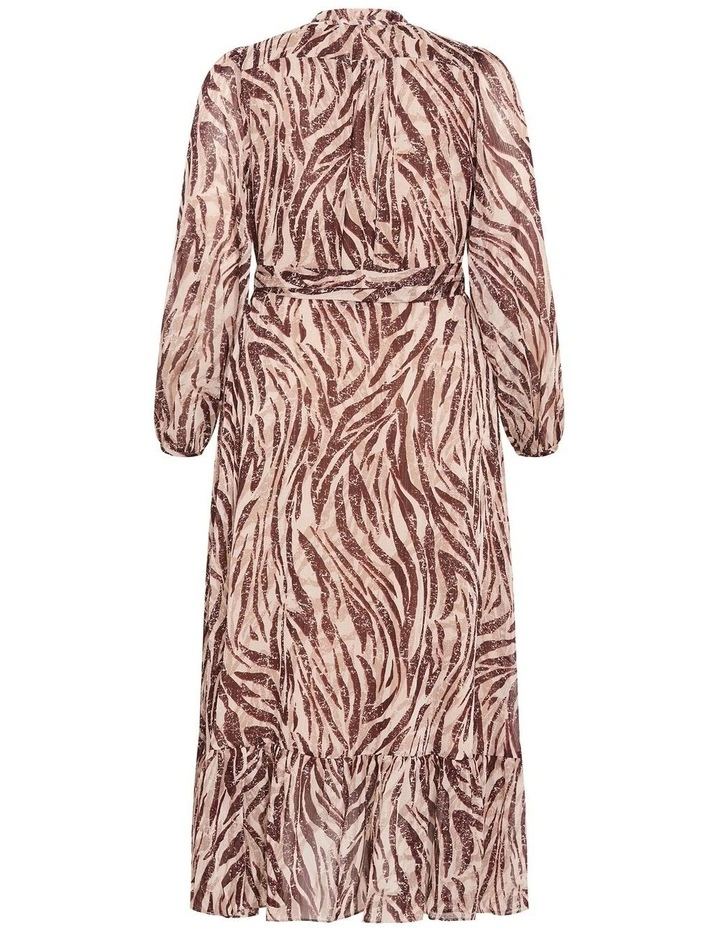 Instinct Maxi Wrap Dress in Print image 4