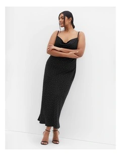 Sadie Bling Cowl Neck Dress in Black