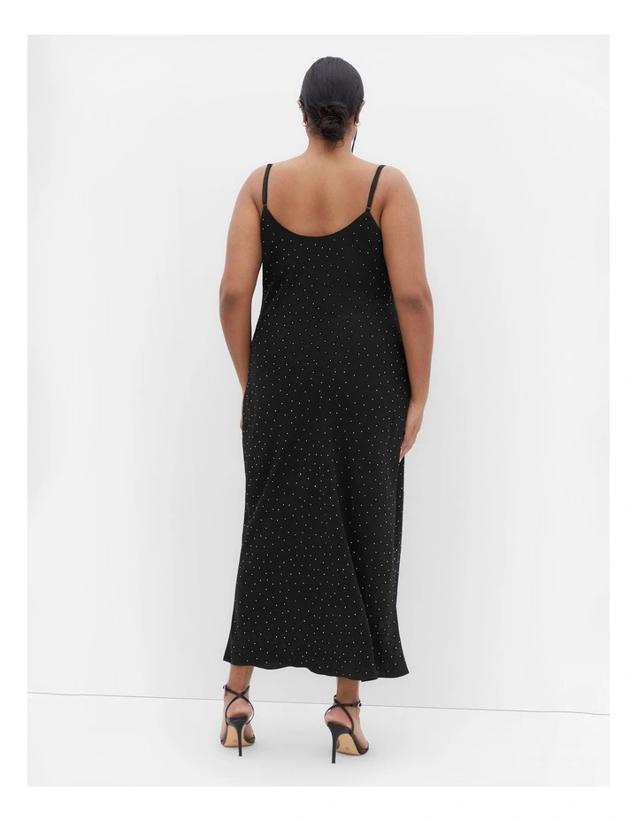 Sadie Bling Cowl Neck Dress in Black image 2