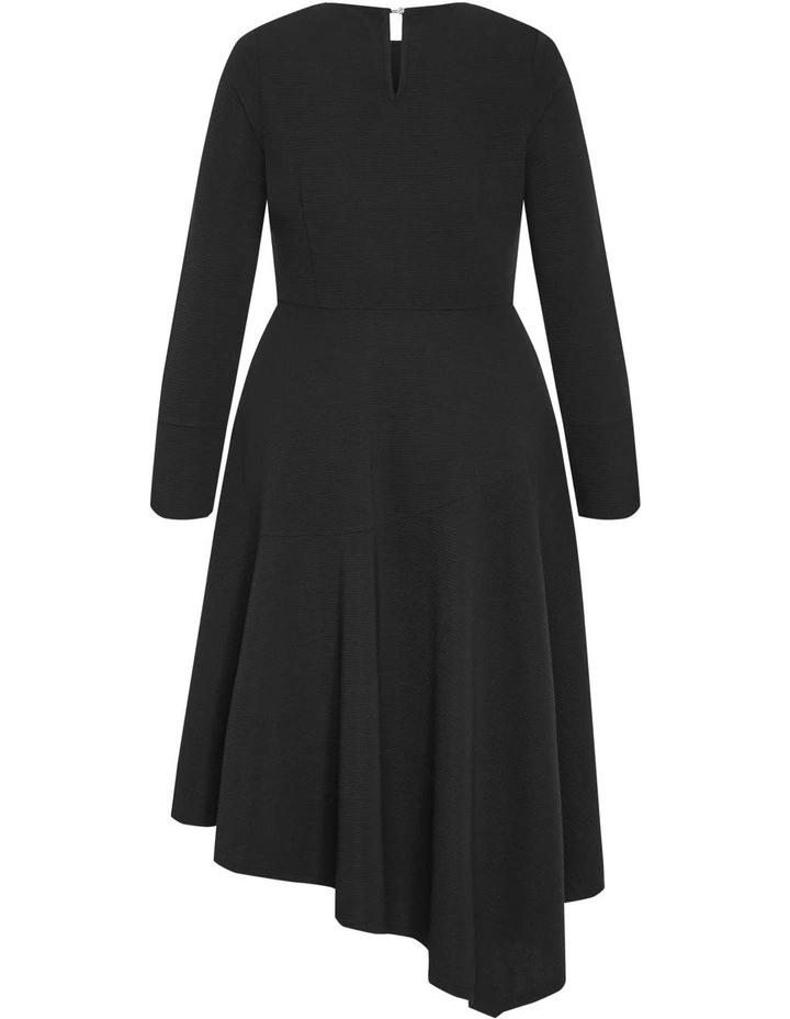 Pia Knit Midi Dress in Black image 5