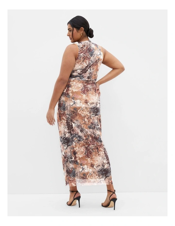 Western Print Maxi Dress in Urban Oasis image 2