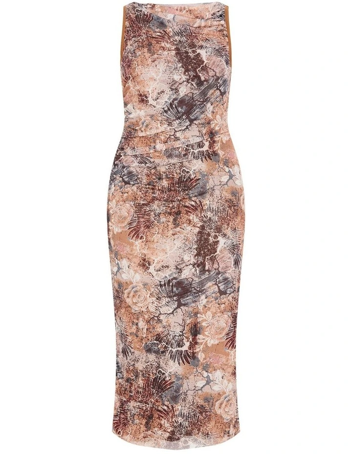 Western Print Maxi Dress in Urban Oasis image 3