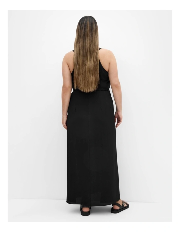 Divine Overlay Maxi Dress in Black image 2