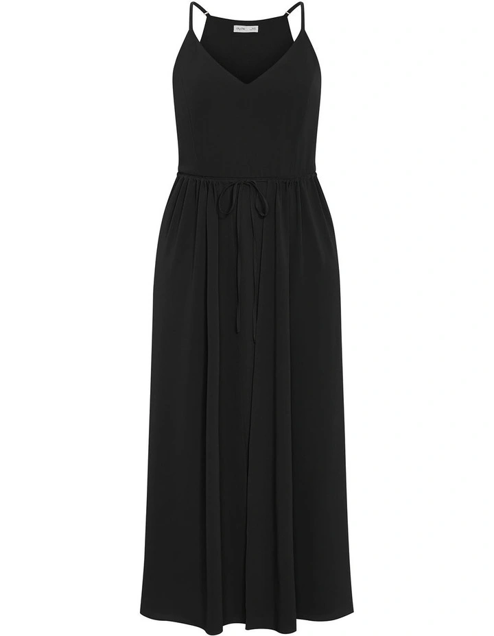 Divine Overlay Maxi Dress in Black image 3