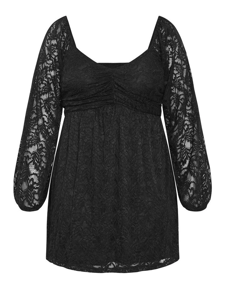Letitia Lace Mini Dress in Black image 3