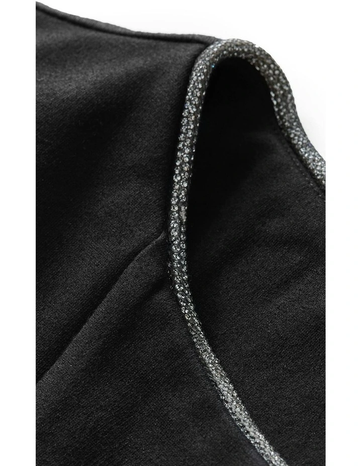 Mary Skater Mini Dress in Black image 6