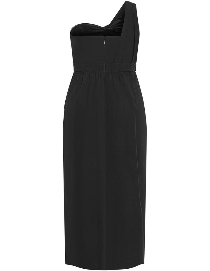 Allure One Shoulder Maxi Dress in Black image 4