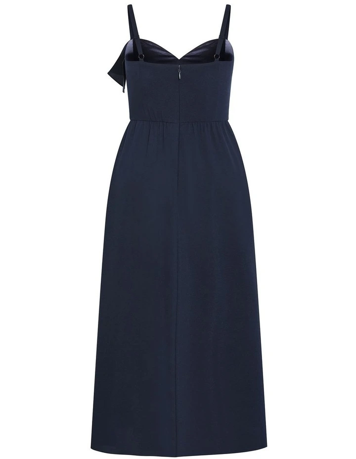 Catalina Ruffle Maxi Dress in Navy image 4