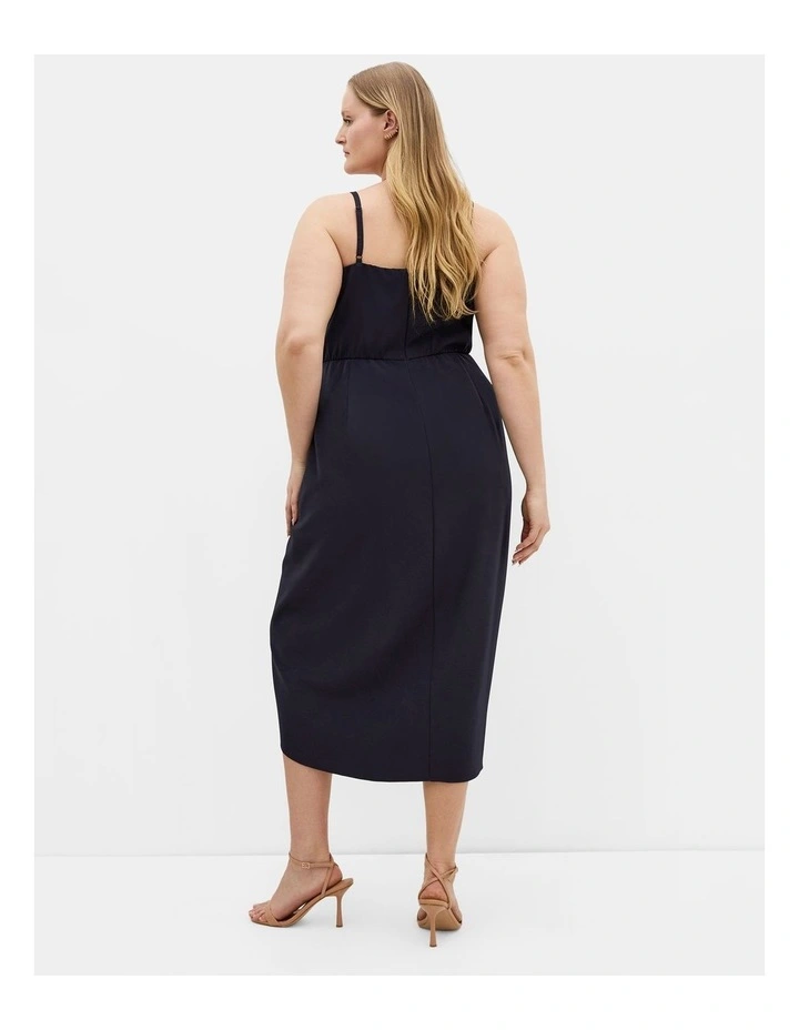Love Affair Midi Dress in Dark Navy image 2