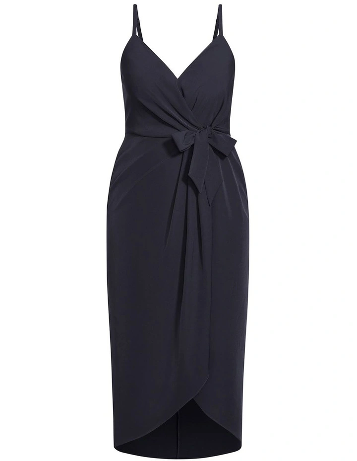 Love Affair Midi Dress in Dark Navy image 3