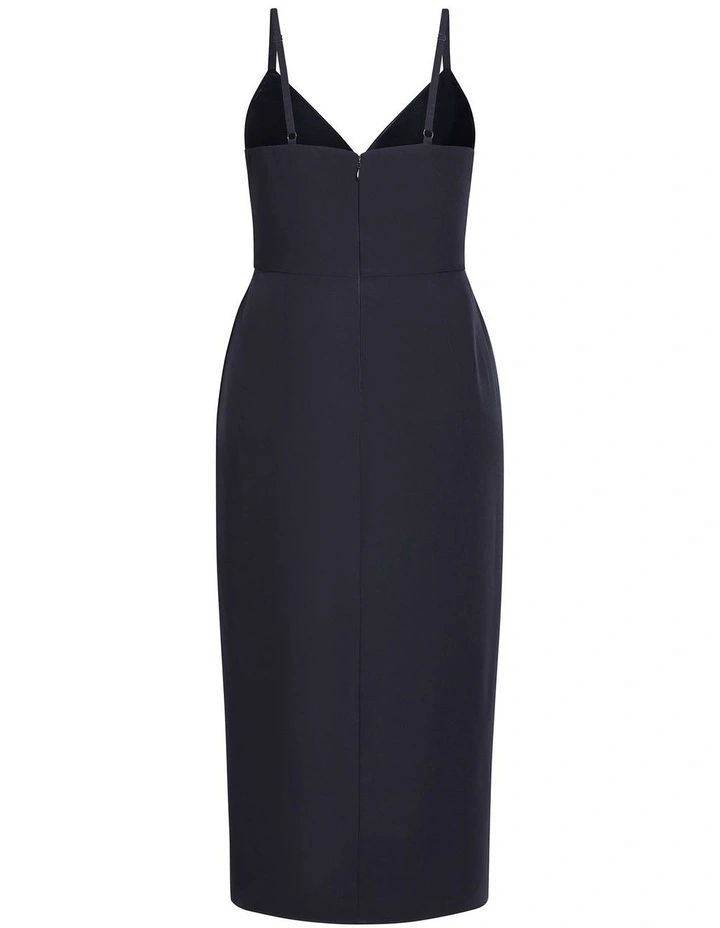 Love Affair Midi Dress in Dark Navy image 4
