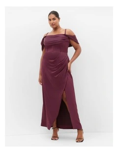 Forbidden Love Maxi Dress in Mulberry