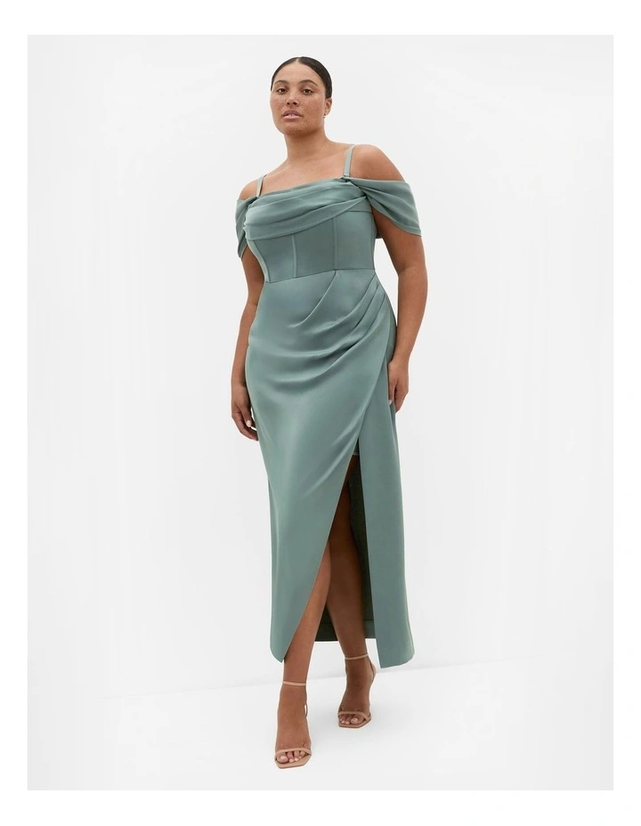 Forbidden Love Maxi Dress in Sage image 1