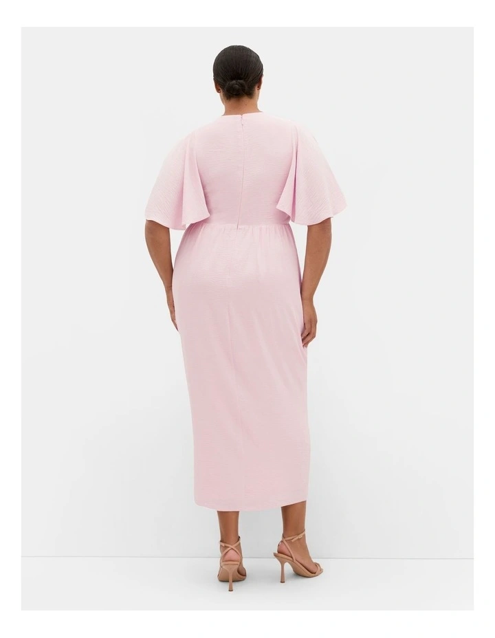 Braelynn Drape Maxi Dress in Heavenly Pink image 2