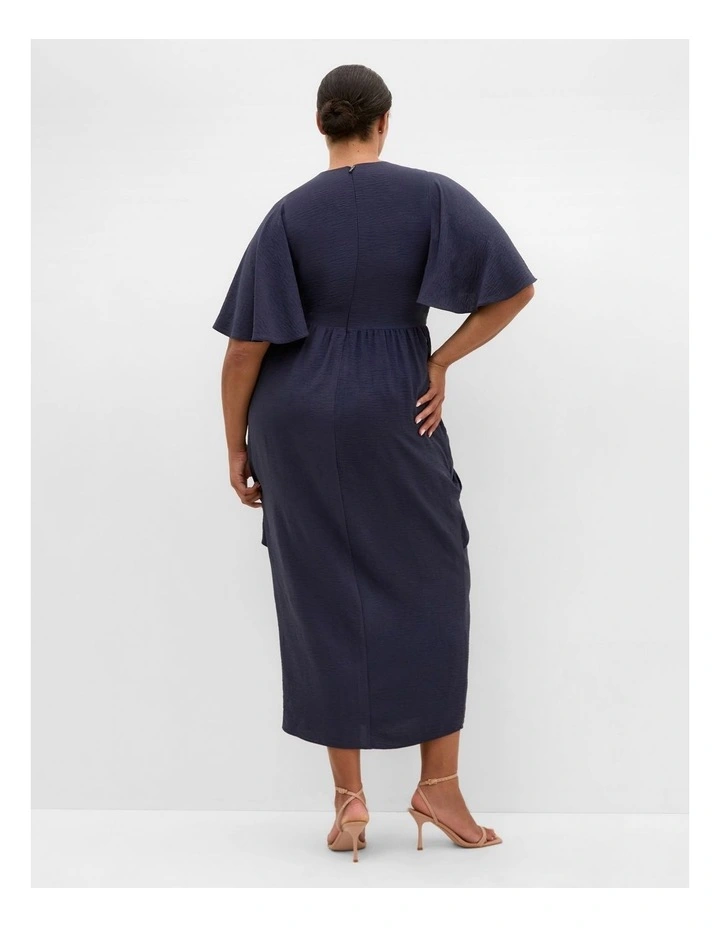 Braelynn Drape Maxi Dress in Navy image 2