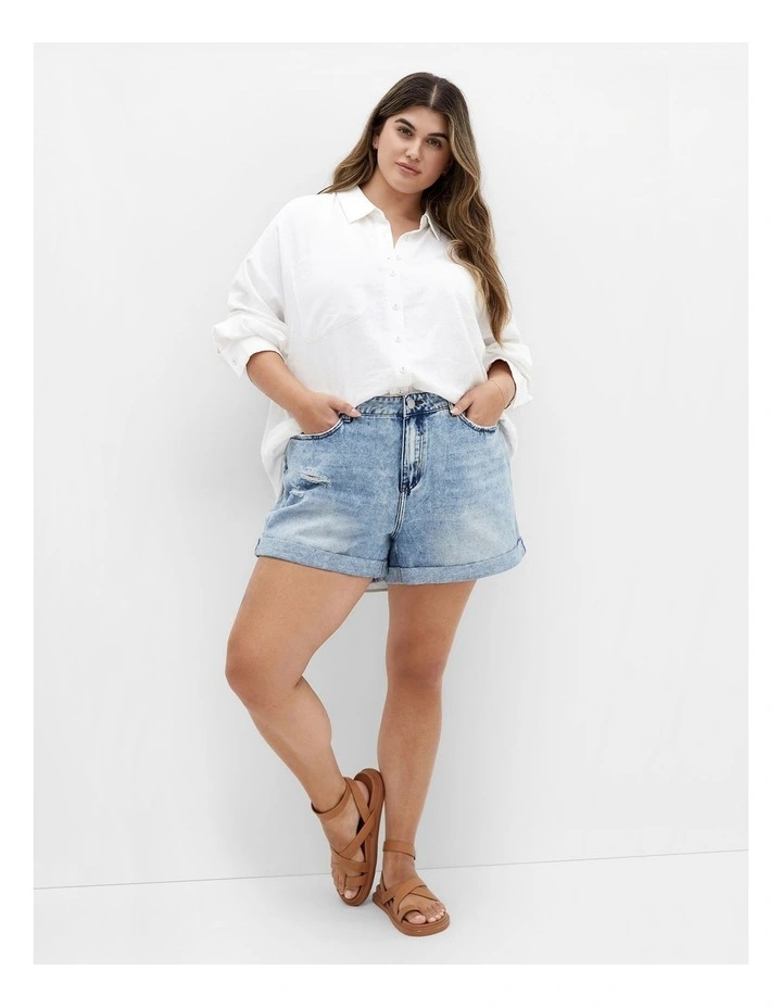 Lana Hi Lo Shirt in White image 1