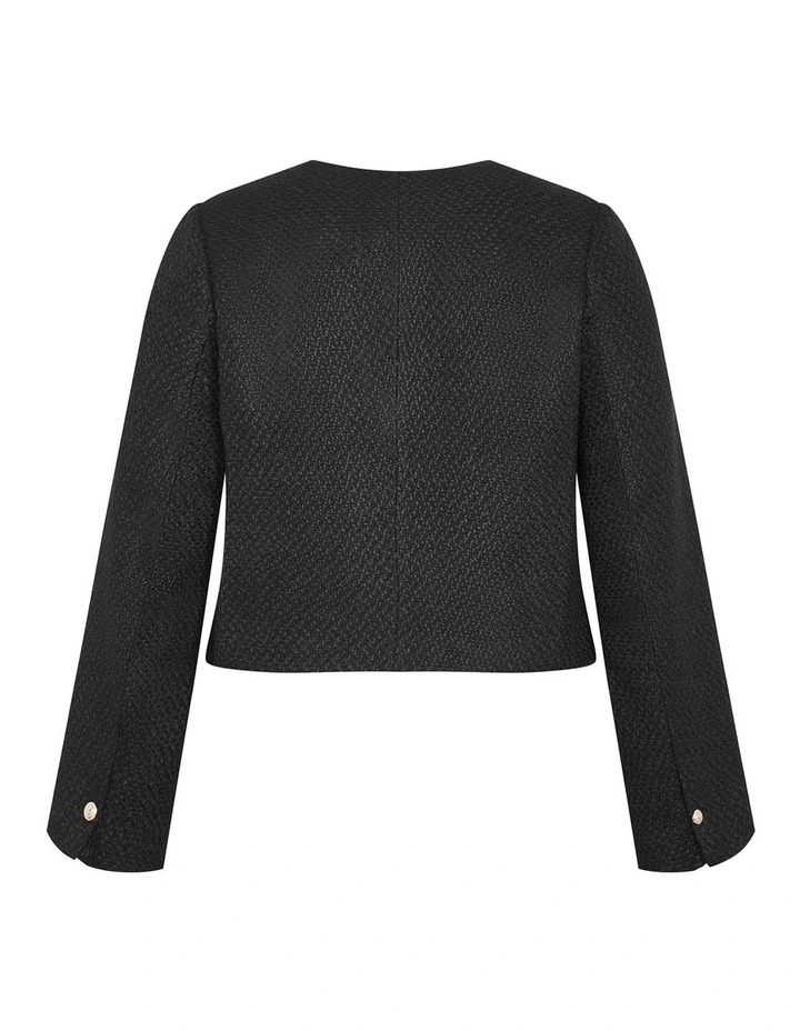 Annabelle Boucle Jacket in Black image 4