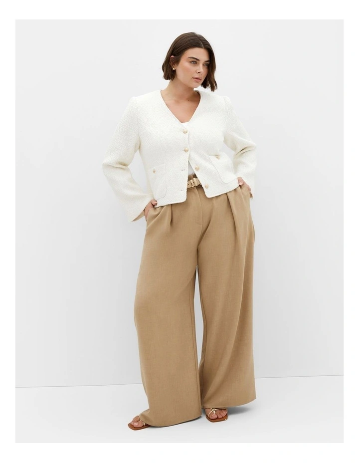 Annabelle Boucle Jacket in Cream image 1