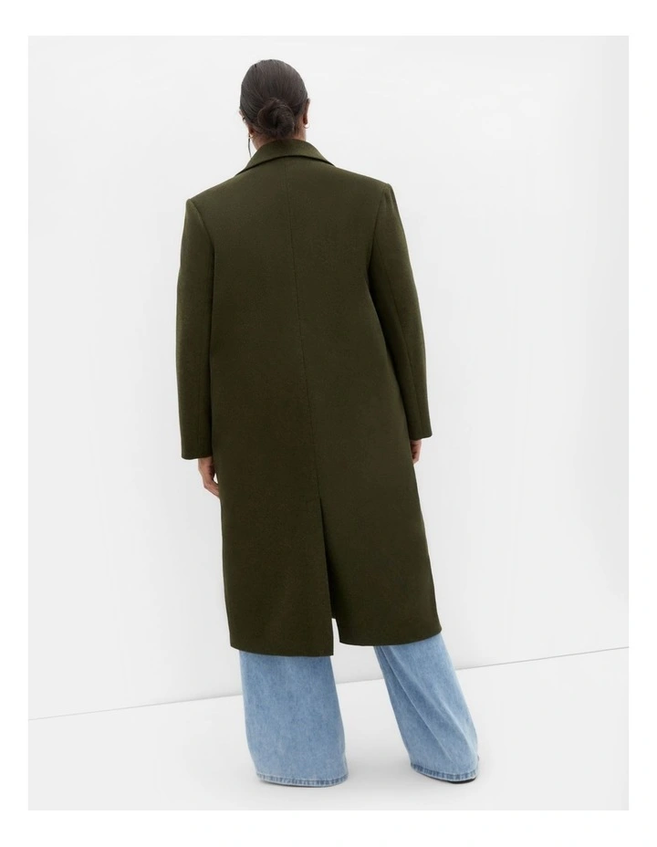 Naomi Longline Coat in Hunter Green image 2