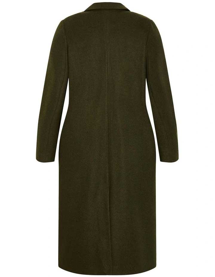 Naomi Longline Coat in Hunter Green image 4