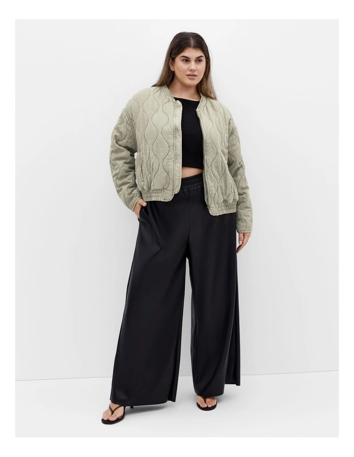 Baylee Puffer Jacket in Khaki image 1