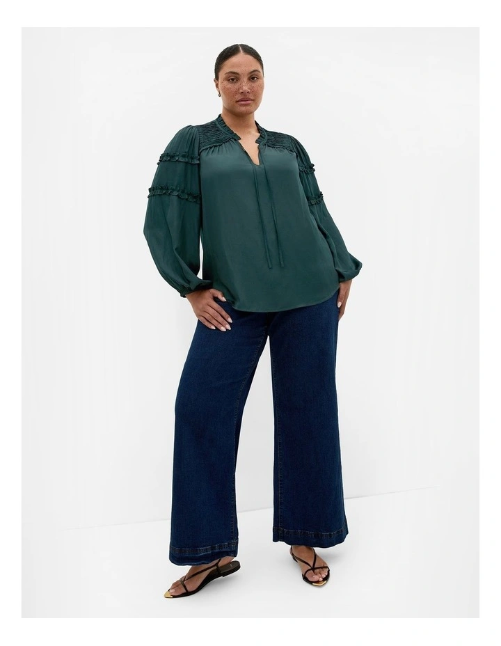 Drama Queen Long Sleeve Shirt in Emerald image 1