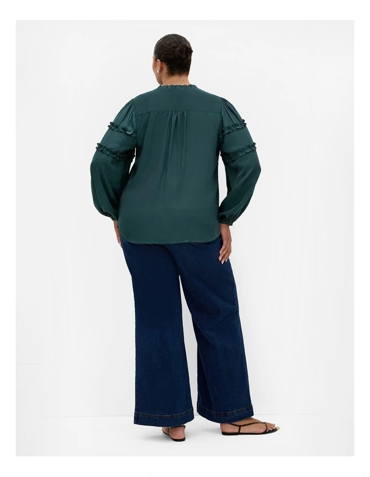 Drama Queen Long Sleeve Shirt in Emerald image 2