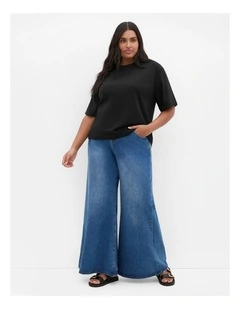 Tahlia Knit Tee in Black