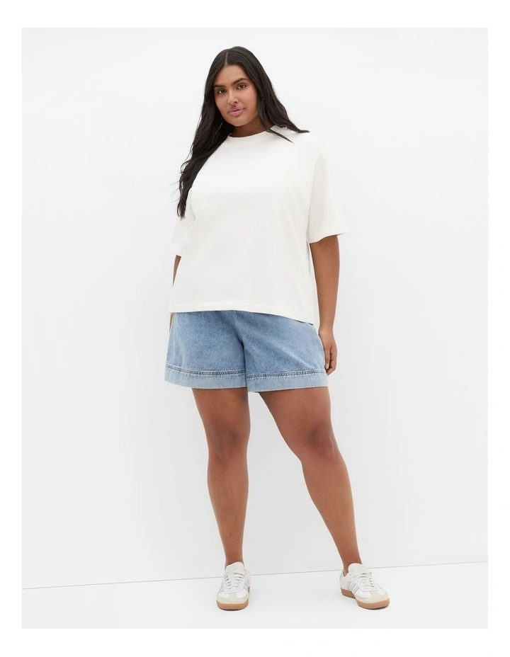 Tahlia Knit Tee in IIvory image 1