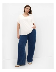 Kiran Hi-Lo Tee in Ivory
