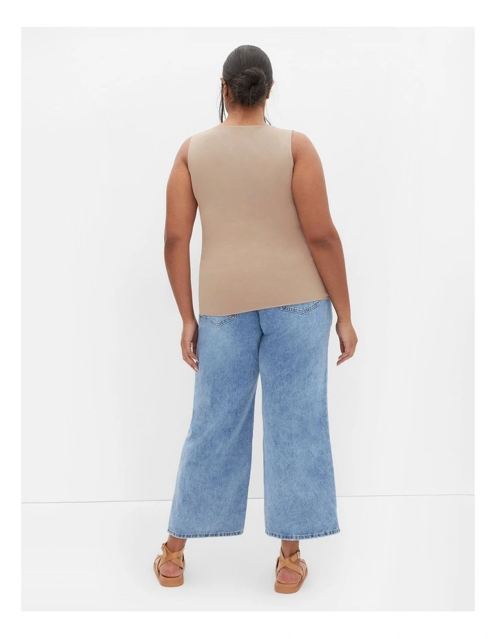 Ally Tank Top in Stone image 2