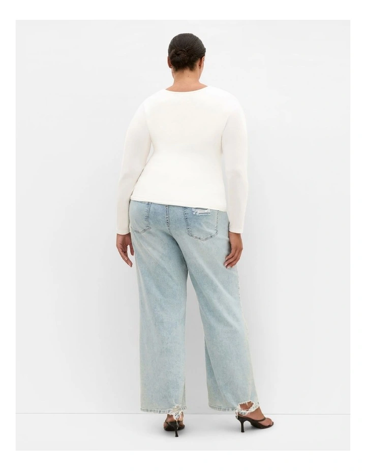 Percy Street Cut Out Top in Ivory image 2