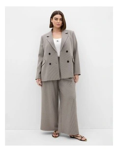 Hailey Check Jacket in Neutral