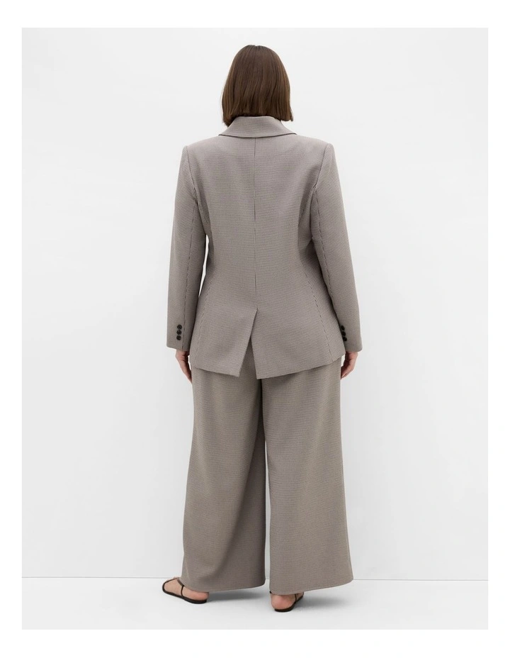 Hailey Check Jacket in Neutral image 2