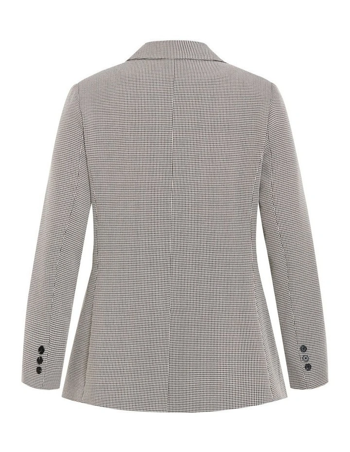 Hailey Check Jacket in Neutral image 4